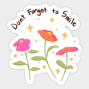 Don’t Forget to Smile Sticker